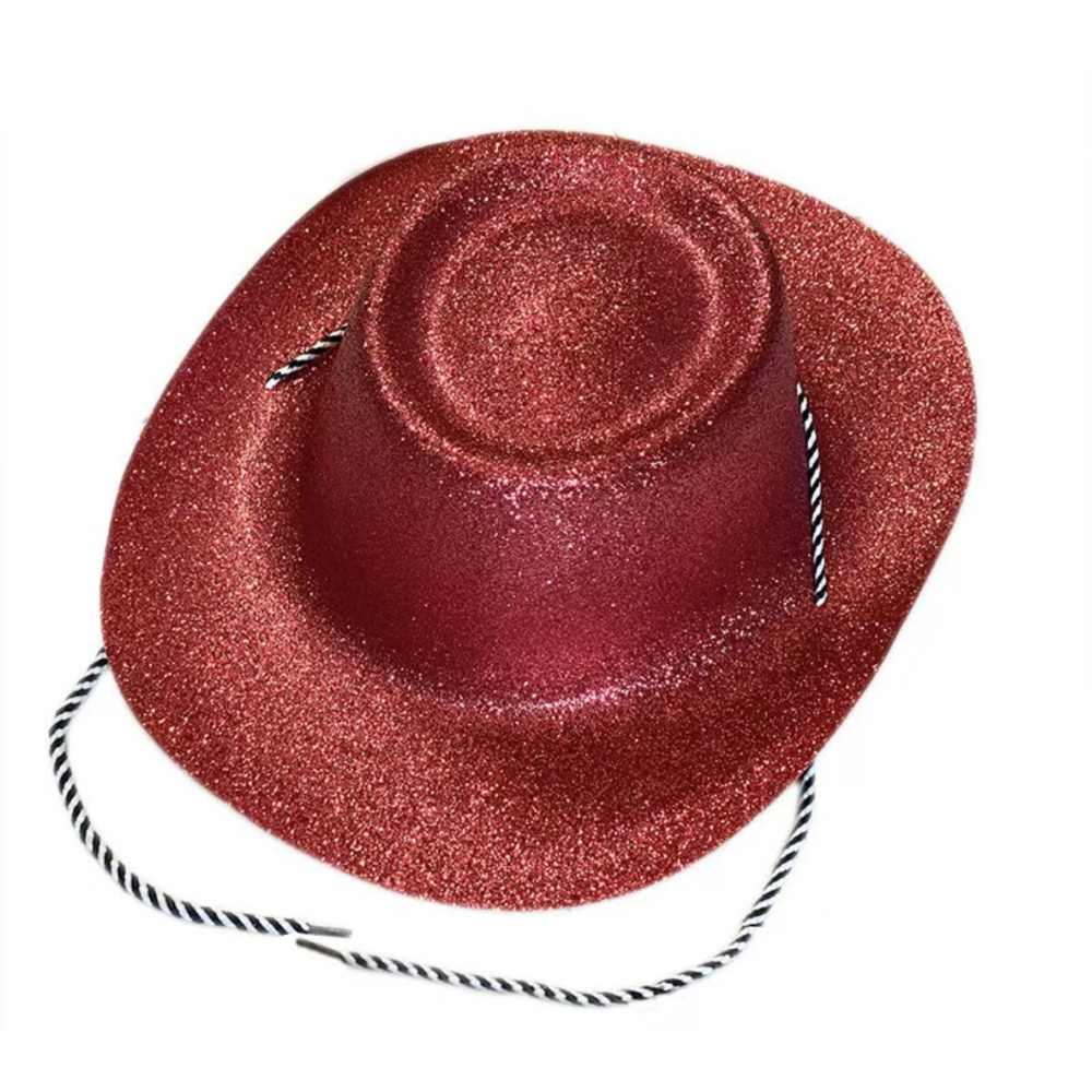 Zac's Alter Ego - Glitter Cowboy Hat Chapeau de costume - Rouge